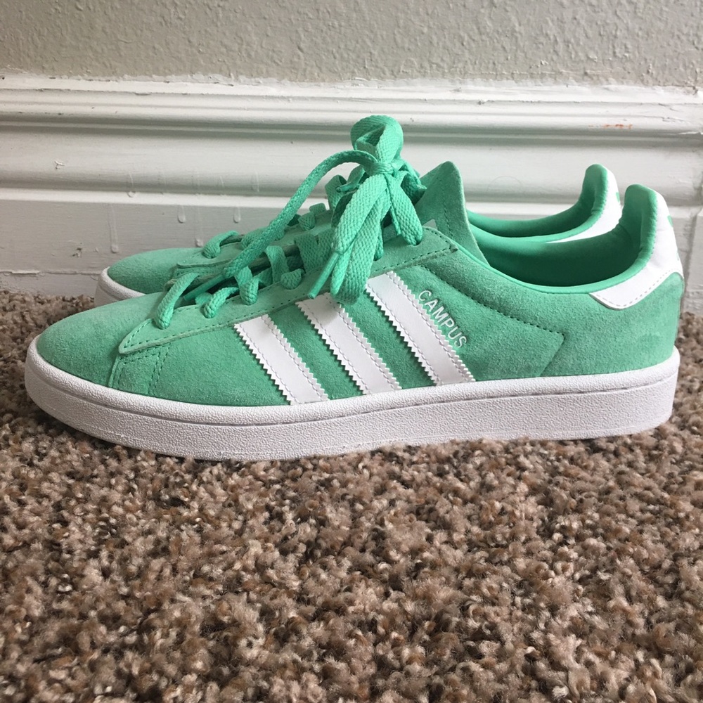 Mint green Adidas Campus Sneakers